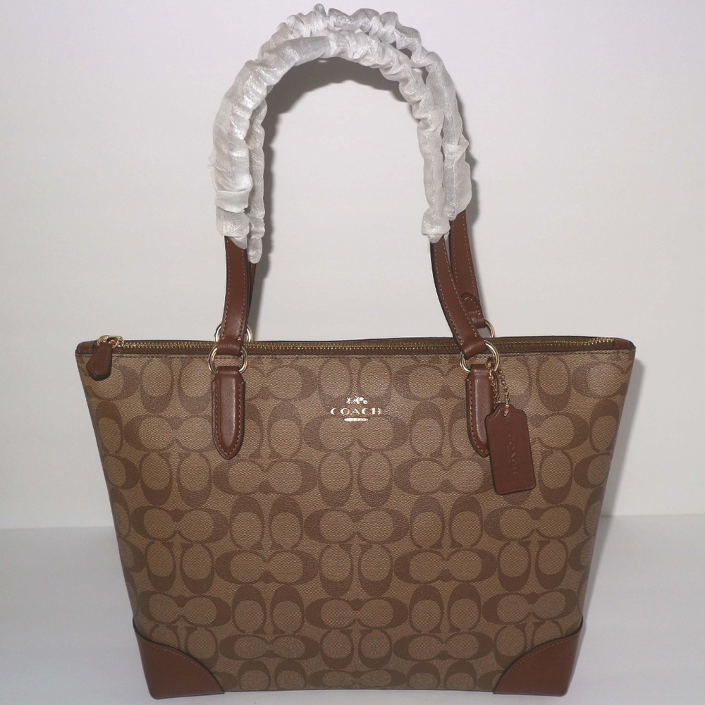 Coach Zip Top Tote